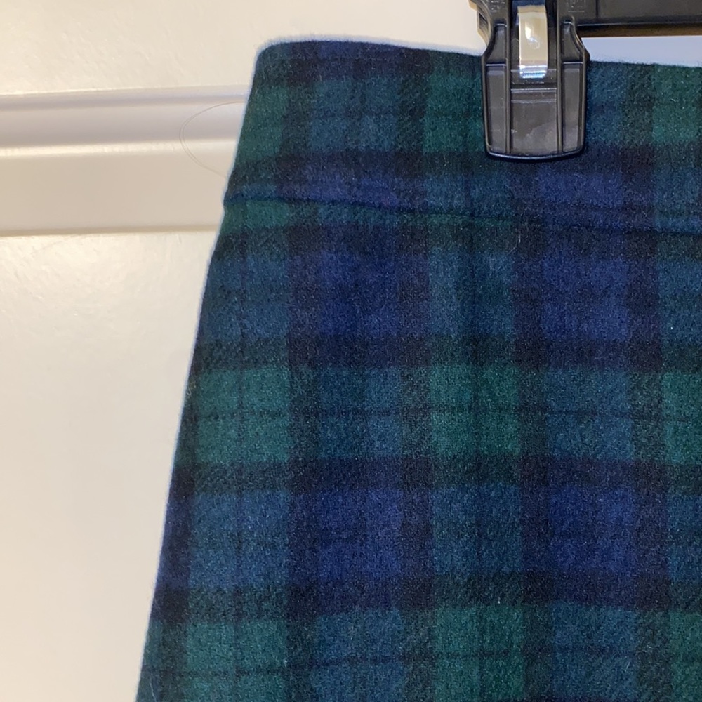 J. crew size 12 plaid green/blue skirt - Picture 4 of 10